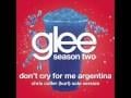 Video Don't cry for me argentina (glee cast - kurt/chris colfer solo version)